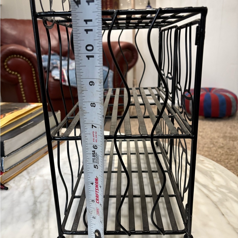 Black Metal Wire Coffee/Tea Rack - Picture 4 of 4